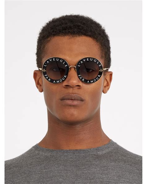 l'aveugle par amour gucci sunglasses black